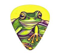 Frog in a pond Printed pick set - 12 pieces, thin, medium and thick guitar picks, suitable for guitar, bass, electric guitar and ukulele