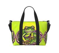 Frog in A Pond Travel Duffle Bag-Lightweight Carry On Weekender for Men Women, Waterproof Overnight Bag for Gym Weekend Trips
