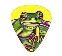 Frog In A Pondguitar Plectrum 12 Piece Set, 3 Thicknesses With Case For Bass Guitar, &Electric Guitar And More.