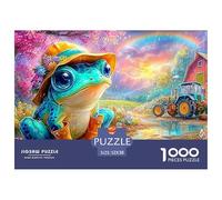 Frog in Boots by A Barn Under Rainbow 1000 Piece Jigsaw Puzzle Dream Frog Brainteasing Fun for Adults & Kids 52x38cm/1000pcs