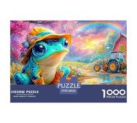 Frog in Boots by A Barn Under Rainbow 1000 Piece Jigsaw Puzzle Dream Frog Classic Jigsaw Puzzles for Kids & Adults 38x26cm/1000pcs