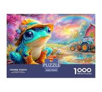 Frog in Boots by A Barn Under Rainbow 1000 Piece Jigsaw Puzzle Dream Frog Great Present for Kids & Adults 70x50cm/1000pcs