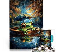 Frog in the Rain2000 Pieces Jigsaw Puzzles for Adults Decompressing Intellectual Educational Toy Enhance memory 70x100cm