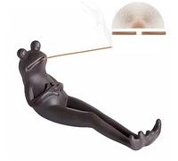 Frog Incense Stick Holders with 60PCS Incense Sticks, Ceramic Purple Sand Insencensticks Holder Modern Incense Burner Ornament, for Aromatherapy/Yoga/Meditation/Tea Ceremony/Home Living Room