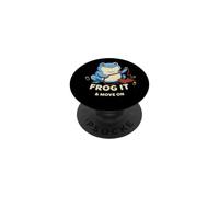 Frog It And Move On Funny Crochet Frogging Yarn Crafter Gift PopSockets Adhesive PopGrip