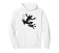 Frog Japanese Ink Wash Traditional Asian Art Pullover Hoodie