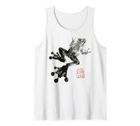Frog Japanese Ink Wash Traditional Asian Art Tank Top
