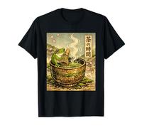 Frog Japanese Matcha Tea Time Green Tea Ukiyo-e cottagecore T-Shirt