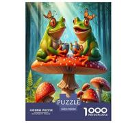 Frog Jigsaw Puzzles for Adults Gifts 1000 Piece Educational Games Home Decoration Cute Animal Jigsaw Puzzle for Adults And Kids 70x50cm/1000pcs