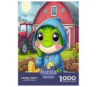 Frog Jigsaw Puzzles for Adults Gifts 1000 Pieces Challenging Games Home Decoration Brainteasing Cute Animal Jigsaw Puzzle for Adults 70x50cm/1000pcs