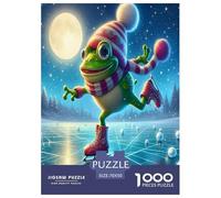 Frog Jigsaw Puzzles for Adults Gifts 1000 Pieces Challenging Games Home Decors Brainteasing Cute Animal Jigsaw Puzzle for Adults And Kids 70x50cm/1000pcs