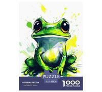 Frog Jigsaw Puzzles Puzzles for Adults Kids. 1000 Piece Animal Impossible Challenge Toy Educational Games Home Decoration for Adults& Kids Age 14 Years Up 38x26cm/1000pcs