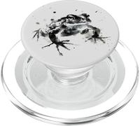 Frog Kaeru Lucky charm Sumi-e painting Japanese art style PopSockets PopGrip for MagSafe