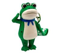 Frog Key - Press-to-Salute Key Bag Charm,Cute Key Decor Bag Handbag Pendant, Cute Anime , Creative Key Chain Frog Toy for Purse Backpacks, Green, Refer to description