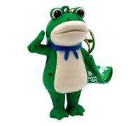 Frog Key Ring - Press-to-Salute Cute Toy Decor, Anime Bag Charm Handbag Pendant, Creative Purse Backpack Accessory, Fun Green