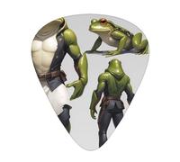 Frog King Guitar picks in thin, medium, and thick sizes, 12-piece set, suitable for electric guitar and various instruments
