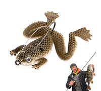 Frog Kit - Realistic Soft Bath Baits for Low Float | Collection Equipment for Artificial Frog Lure of Pike C Bass