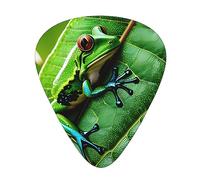 Frog Leaves Exceptional Guitar Pick – Single-Side Full-Print, Abs Material Plectrum – Diverse Thickness For Varied Music Experience – Ideal For Guitars And Ukuleles,Guitar Pick,