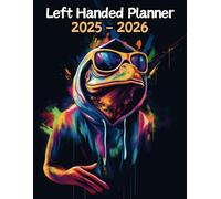 Frog Left Handed Planner: 2 Year Weekly Sunday to Saturday Calendar | Gift For People Who Love Wetland Animals, Amphibian Lovers | For Back To School, Office, Work | 8.5 x 11 Inches | v1