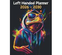 Frog Left Handed Planner: 5 Year Monthly | Large 60 Month Calendar | Gift For People Who Love Wetland Animals, Amphibian Lovers | Ideal for ... and Busy Individuals | 8.5 x 11 Inches | v1