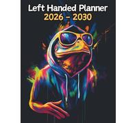 Frog Left Handed Planner: 5 Year Monthly | Large 60 Month Calendar | Gift For People Who Love Wetland Animals, Amphibian Lovers | Ideal for ... and Busy Individuals | 8.5 x 11 Inches | v1