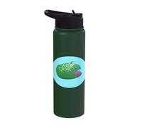 Frog Lily Pad Frog Pond Lotus Frog Lover Stainless Steel Insulated Water Bottle