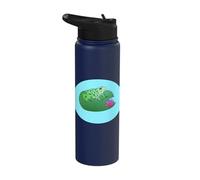 Frog Lily Pad Frog Pond Lotus Frog Lover Stainless Steel Insulated Water Bottle