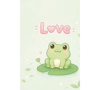 Frog Lily Pad Notebook: Kawaii Aesthetic Lined Notebook for Notes, Journaling, School & Daily Writing - Cute Pastel Animal Cover Design for Girls, Teens & Women
