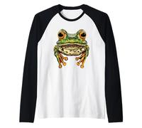 Frog Little Toad Tree Frog Baby Frogs Cute Frog Raglan Baseball Tee