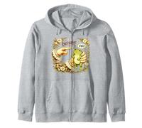 Frog Lover Cottagecore Frog “Behave No” Funny Meme Zip Hoodie
