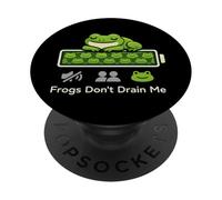 Frog Lover Introvert Animal Humor Quiet Witty Nature Geek PopSockets Adhesive PopGrip