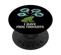 Frog Lover Introvert Animal Humor Quiet Witty Nature Geek PopSockets Adhesive PopGrip