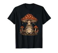 Frog Lover Mushroom Cottagecore Funny Halloween Frog T-Shirt