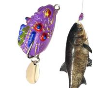 Frog Lures for Pike and Perch Fishing | Soft Realistic and Flexible, Artificial Bait for Bass, Soft Bait, for Freshwater Salt, River, Lake, Catfish, Muskie, Pike, Head