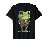 Frog man, mr frog, frog in suit, serious frog, funny frog T-Shirt