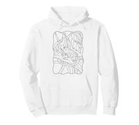Frog mandala to color for children Pullover Hoodie