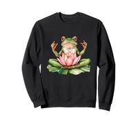 Frog Meditating - Yoga - Amphibian - Funny Frog - Frog Lover Sweatshirt