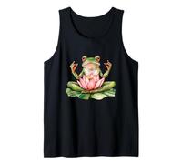 Frog Meditating - Yoga - Amphibian - Funny Frog - Frog Lover Tank Top