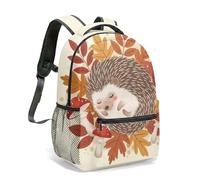 Frog Mushroom 16 Inch Backpack All Over Print Whimsical Woodland Graphic School Bag for Kids Girls Women Laptop Daypack (09)