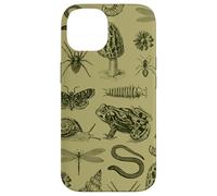 Frog Mushroom Snail Moth Insect Vintage Biology Nature Lover Case for iPhone 14