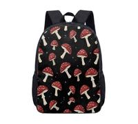 Frog Mushroom Toadstool Cottage 17 Inch Rucksack for Kids Teens School Stunning Fairy Tale Illustration Graphic Daypack (02)