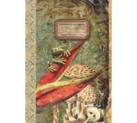 Frog Notebook Aesthetic Vintage Journal Forest Animal Toadstool Composition Notepad: 7x10" Ruled Lines with Antique Illustration Ephemera Paper Victorian Inspired Cottagecore