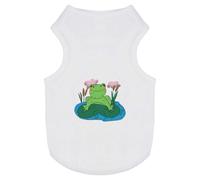 'Frog On A Lily Pad' Pet Dog/Cat T-Shirt (PT00150087)