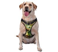 Frog on a Lotus Leaf X-Large Printed pet Traction Vest - Ideal for Dog Walking, Hiking, Daily Travel