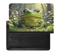 Frog Passport Holder with Card Slots Portable Passport Cover Compact Waterproof Passports Protector