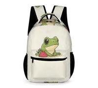 Frog Pattern Daypack School Kids for Boys Age 9 Cute Animal Rucksack for Girls Year 4 Primary Kids Durable Daily School Bag Books Water Bottle Weekend Travel Outdoor