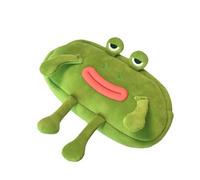 Frog Pencil Case - Cute Animal Pencil Pouch, Plush Frog Pencil Pouch | Fun Stationery Organizer for School and Teens, Frog-Themed School Supplies, Large Mouth Frog Pencil Pouch for Girls Kids
