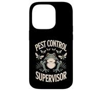 Frog Pest Control Supervisor Backyard Humor Case for iPhone 14 Pro