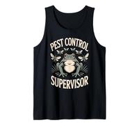 Frog Pest Control Supervisor Backyard Humor Tank Top