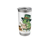 Frog Pirate Buried Treasure St Patricks Day Lucky Irish Stainless Steel Insulated Tumbler